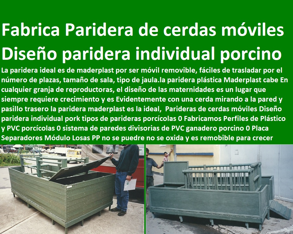 Parideras de cerdas móviles Diseño paridera individual pork tipos de parideras porcícolas 0 Fabricamos Perfiles de Plástico y PVC porcícolas 0 sistema de paredes divisorias de PVC ganadero porcino 0 Placa Separadores Módulo Losas PP Parideras de cerdas móviles Diseño paridera individual pork tipos de parideras porcícolas 0 Fabricamos Perfiles de Plástico y PVC porcícolas 0 sistema de paredes divisorias de PVC porcicultura jaulas, corrales, parideras, porcinas corral, gestación cerdas, parto cerda, lechonera, destete, jaula pre ceba porcinos, corraleja, ceba, engorde cerdos, porqueriza cría de lechones, pisos jaulas comederos, ganadero porcino 0 Placa Separadores Módulo Losas PP